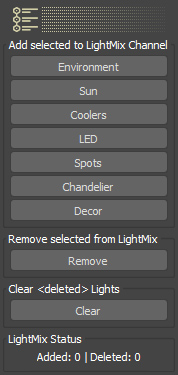 Environment Per Camera LightMix Editor